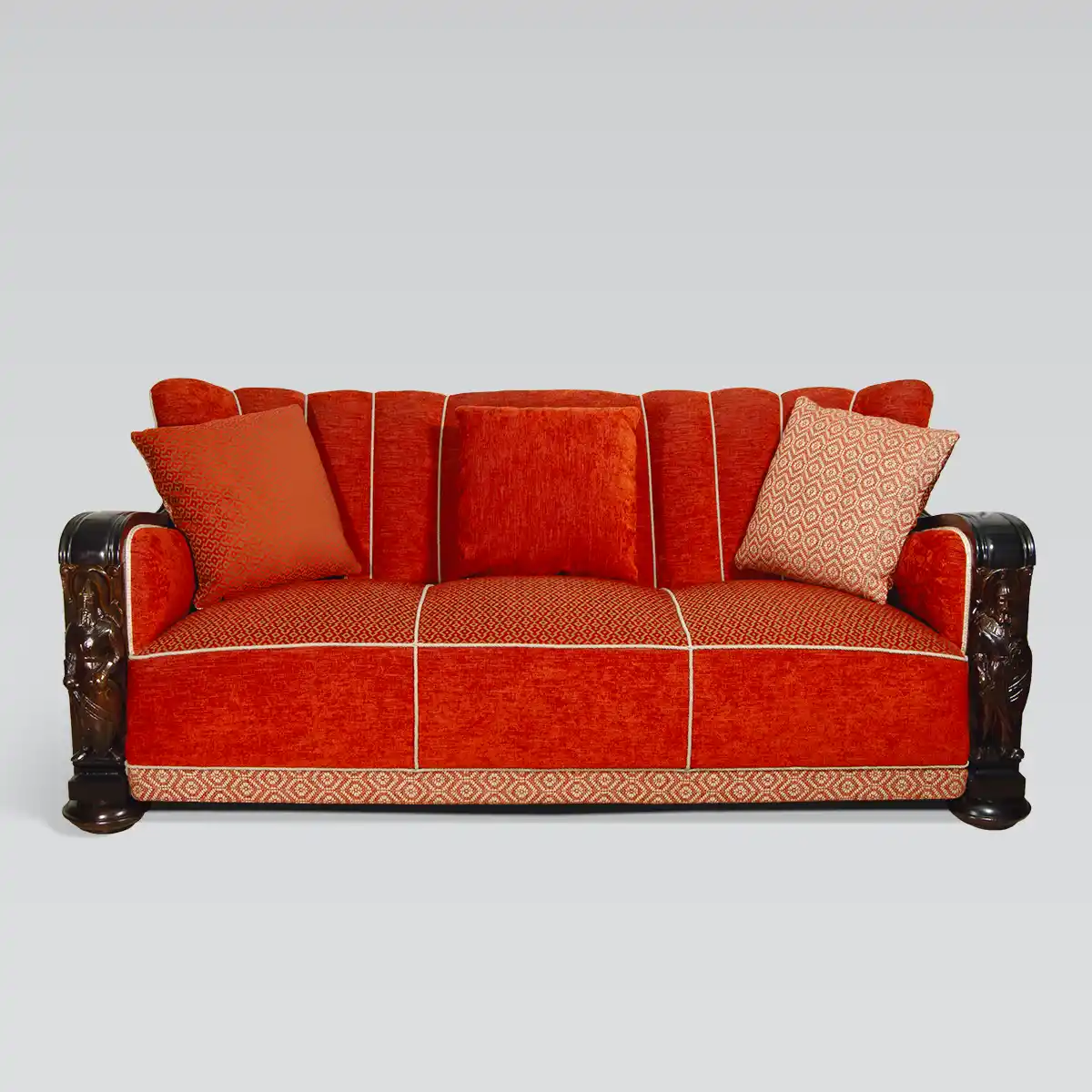 sohva-1930-luvulta Sohva noin 1930 luvulta, huippukuntoinen, verhoilun jälkeen käyttämättä